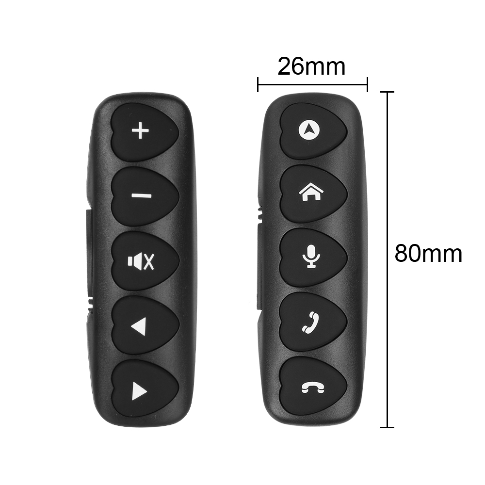 pilot na kierownicę samochodu kompatybilny z Bluetooth kontroler bezprzewodowy przyciski 2 szt. świetlny DVD nawigacja wielofunkcyjny