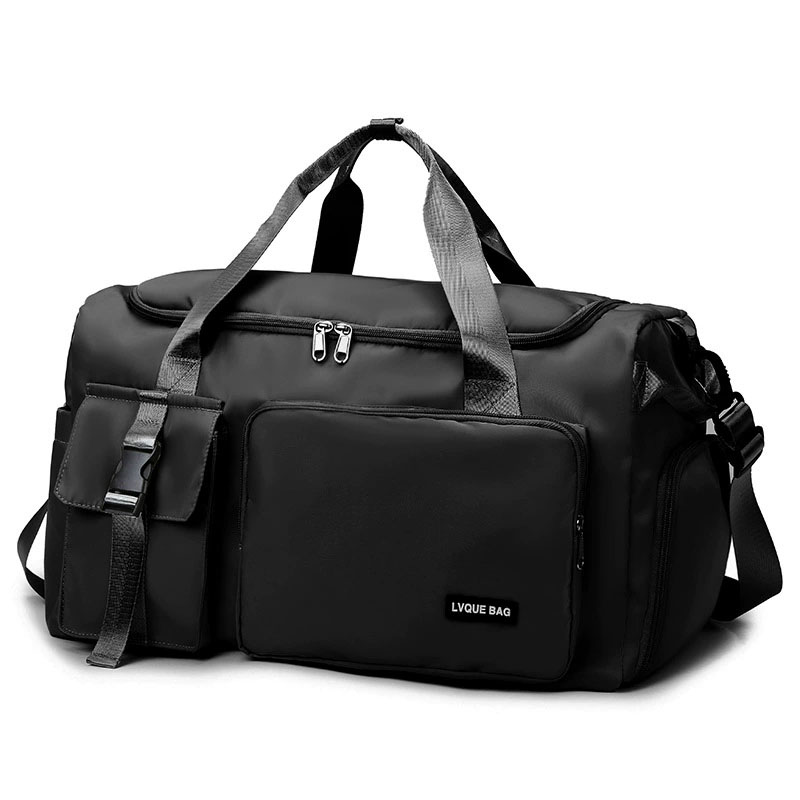 Travel dry wet separation women's sports fitness bag swimming backpack fitness outdoor sports travel bag weekend: Dark Khaki