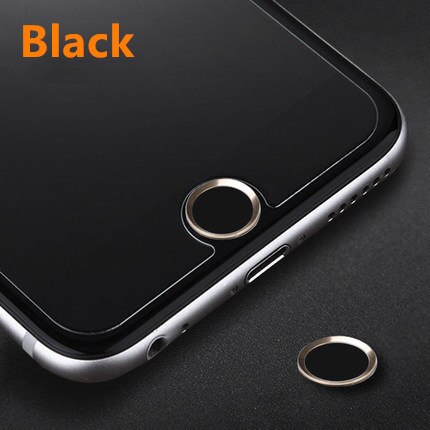 Naklejka przycisk Dom identyfikator dotykowy ochraniacz linii papilarnych odblokować klawiatura klawiatura ochraniacz dla IPhone5s 6 6s 7 okładki film: czarny i złoto