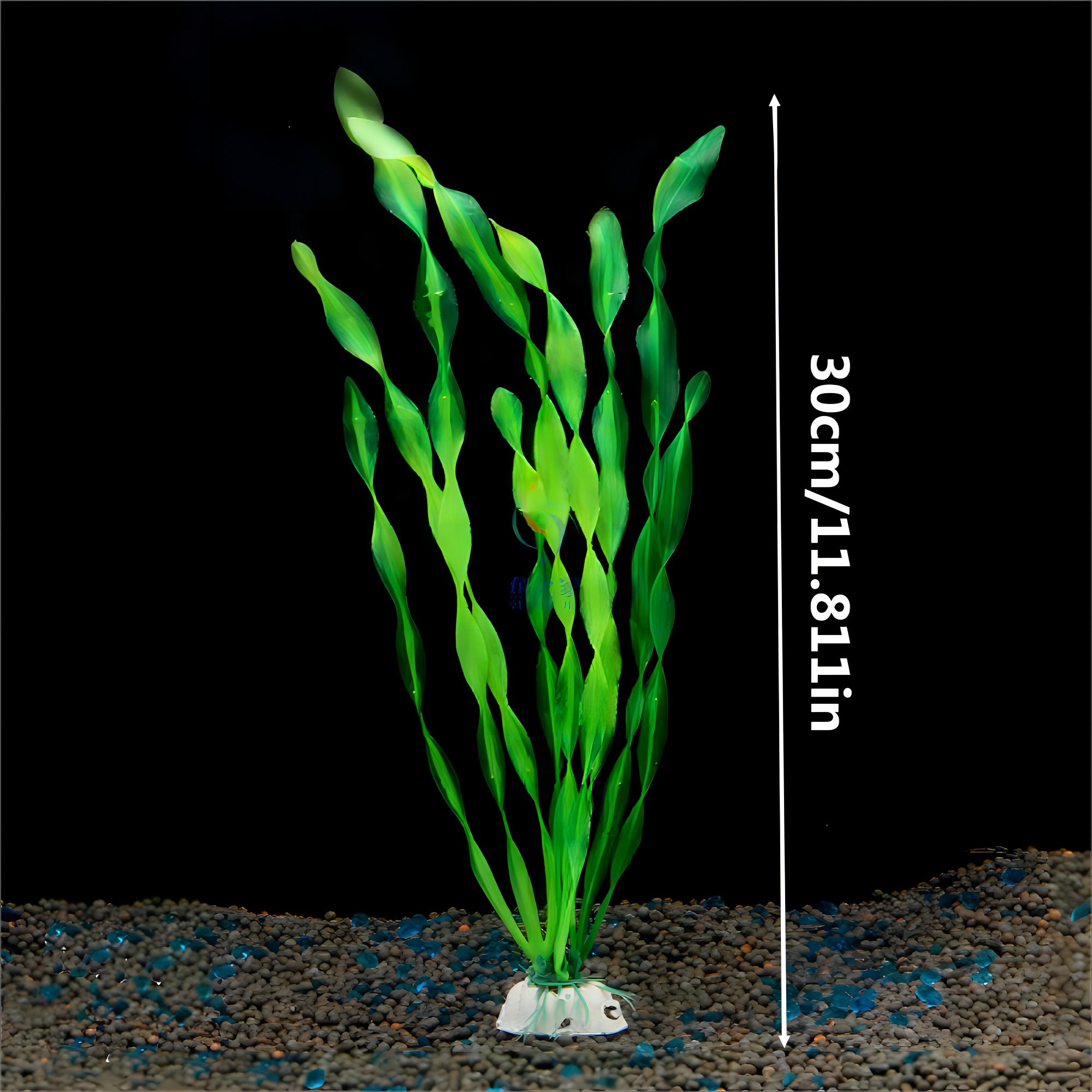 1 Pc Kunststoff Aquarium Künstliche Wasserpflanze Dekoration Simulierte Algen Wasserpflanze 3 Farben Unterwasser Pflanze Dekoration: Braun