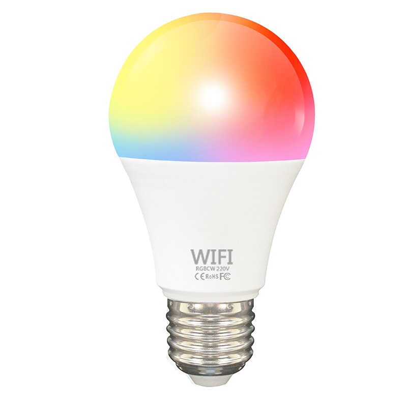 Wifi Smart LED Light Bulb 9W E27/B22 1000LM RGBCW Dimmable For Alexa/Google Home Smart Wifi Light Bulb