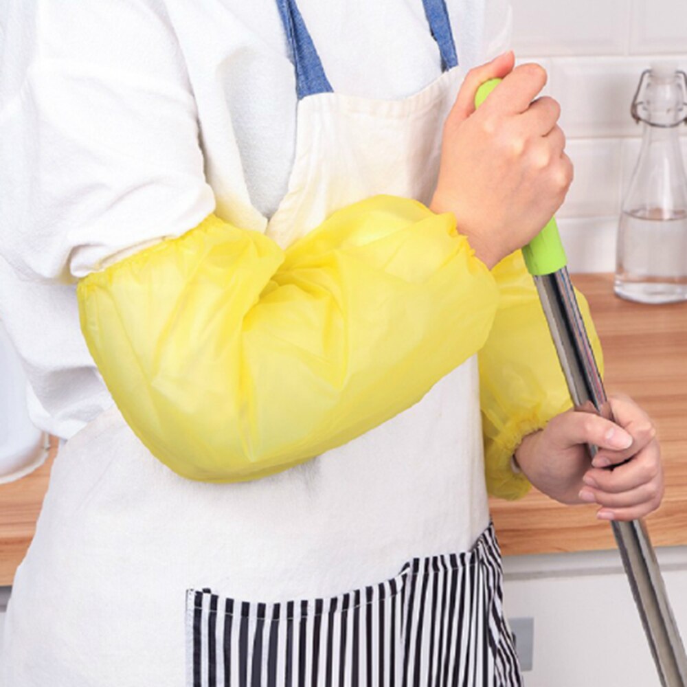 Wasserdicht und Öl-nachweisen Arm Ärmeln Elastische Bands Haushalt Reinigung Liefert Lange Ärmeln Hausarbeit Schutz Küche Werkzeug