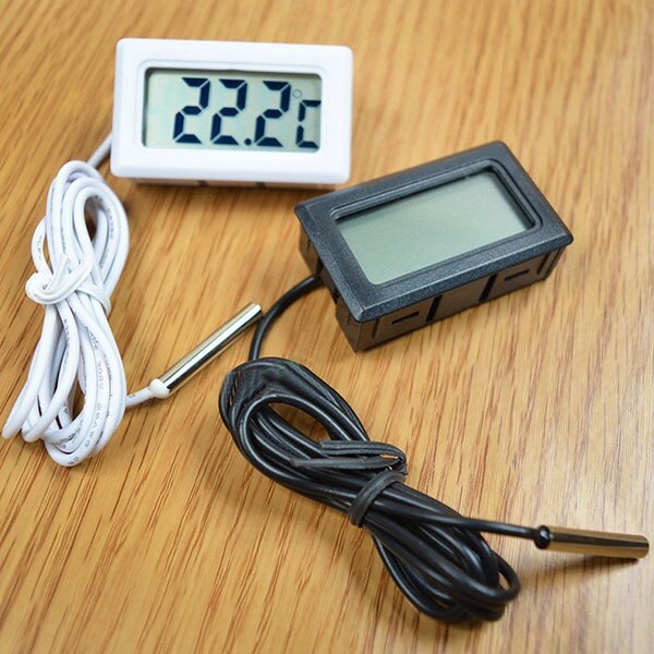 LCD Digital Thermometer Probe Fridge Freezer Thermometer Thermograph for Refrigerator -50~ 110 Degree