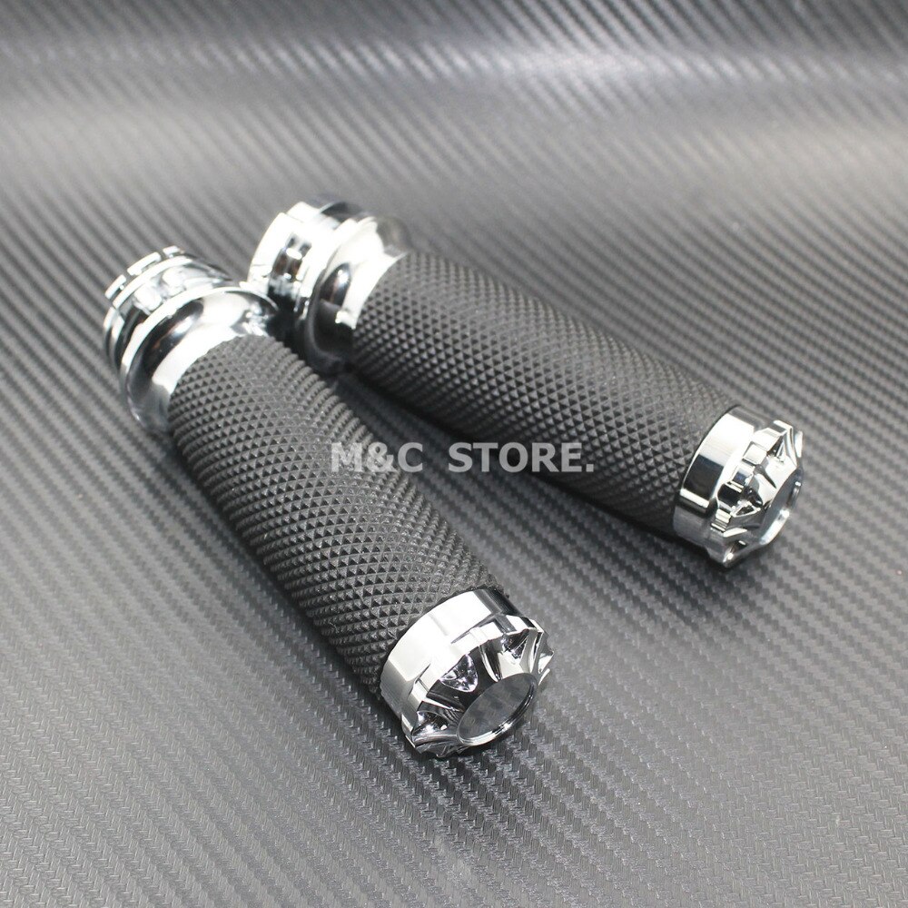 1 "CNC Stuur Hand Grips Voor Harley Sportster XL883 1200 Softail Touring Dyna Custom Cruiser Chopper