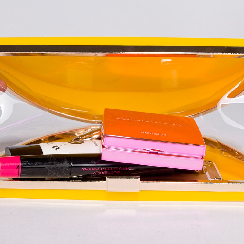 Bolso de noche especial para mujer, pochette de acrílico con de sandía, limón, fruta, lazo, bolso de noche pequeño, con retazos, Blosa D0234