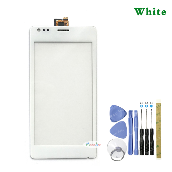 4.0&quot; For Sony Xperia M C1904 C1905 C2004 C2005 Touch Screen Digitizer Front Glass Lens Sensor Panel: white With Tool