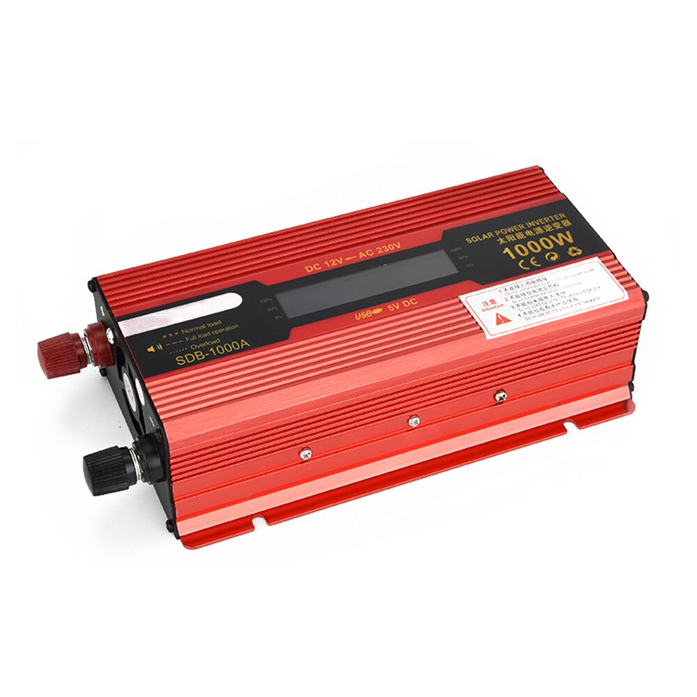 1000W Watt Carr Inverter Dc 12V Naar Ac 220V Usb Converter Auto Power Inverter Charger Adapter