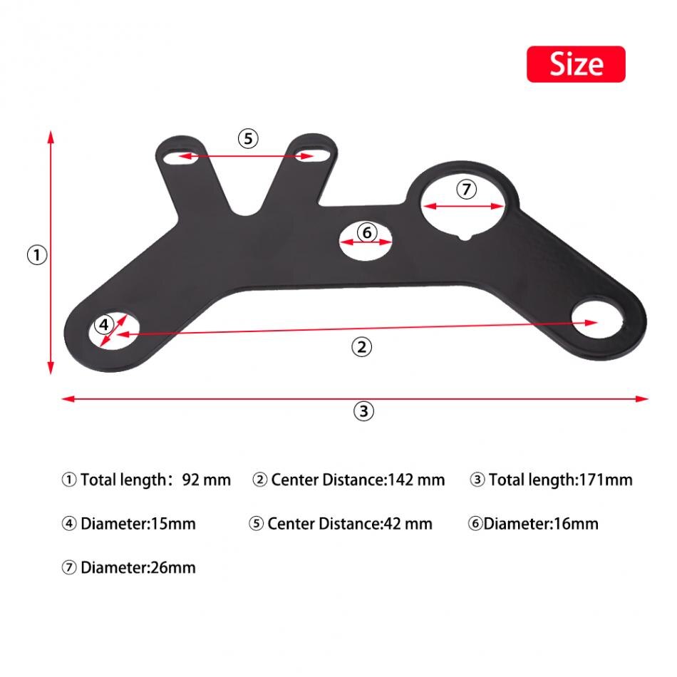 Staffa strumento moto,staffa tachimetro,staffa fissaggio strumento moto retrò,Gruppo staffa misuratore dello strumento tachimetro motociclo,Staffa universale per strumento moto
