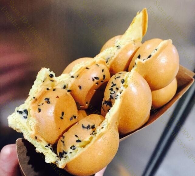 Antiaanbakvervanging eggettes bubble egg wafelvorm ijzeren plaat