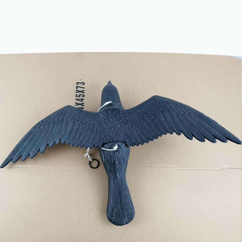 PDDHKK plastique oiseau leurre réaliste détaillé Hawk leurre faux corbeau jardin décoration de vie oiseau jardin ornement cultures protéger