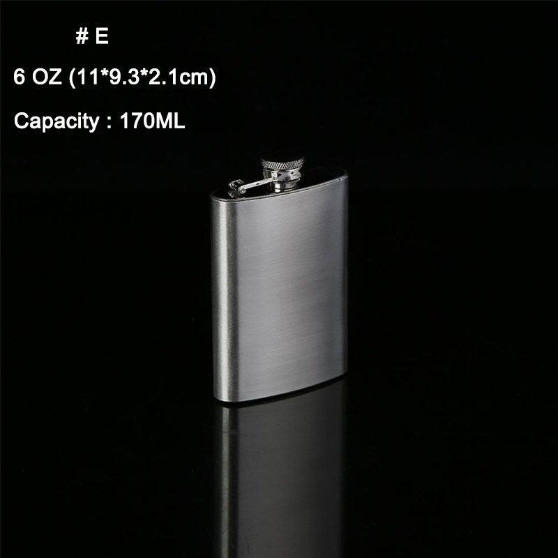 Draagbare Bar Rvs Heupfles Flagon Draagbare Wijn Whisky Pot Fles Drinkware Fles Hoge Quanlity: E