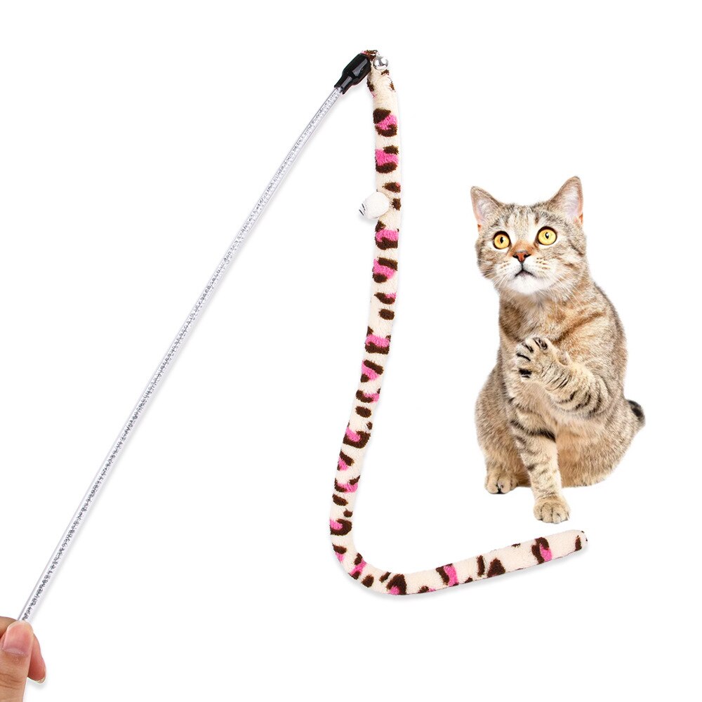 Varita de gato de juguete con plumas para gatos, juguete interactivo para gatos, varita de colores, suministros de Gato, accesorios para gatos