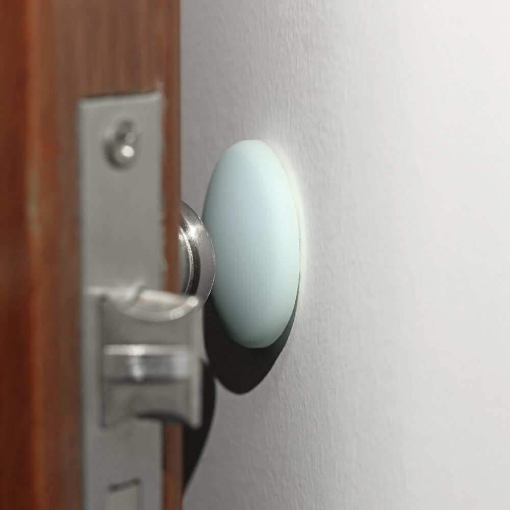 6 farver dørstop dørhåndtag gummivægbeskytter smager stødsikker kollisionspude stop silikone dørhåndtag prop