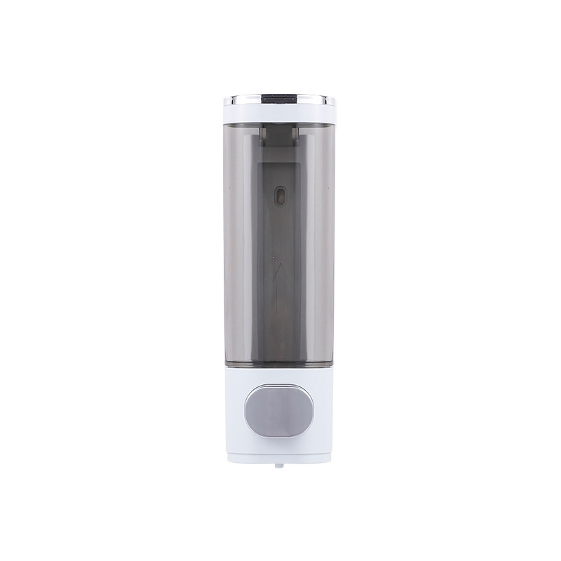 Shampoo Soap Dispenser Liquid Soap Box Wall-Mounted Chamber Bathroom Lotion Shampoo Box Shower Container for Bathroom: WHITE