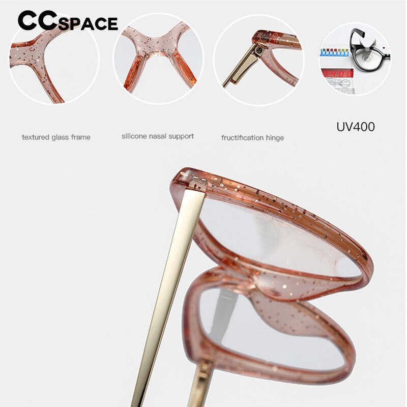 48167 Plastic Titanium Glasses Frames Cat Eye Ultralight Men Women Optical Computer Glasses