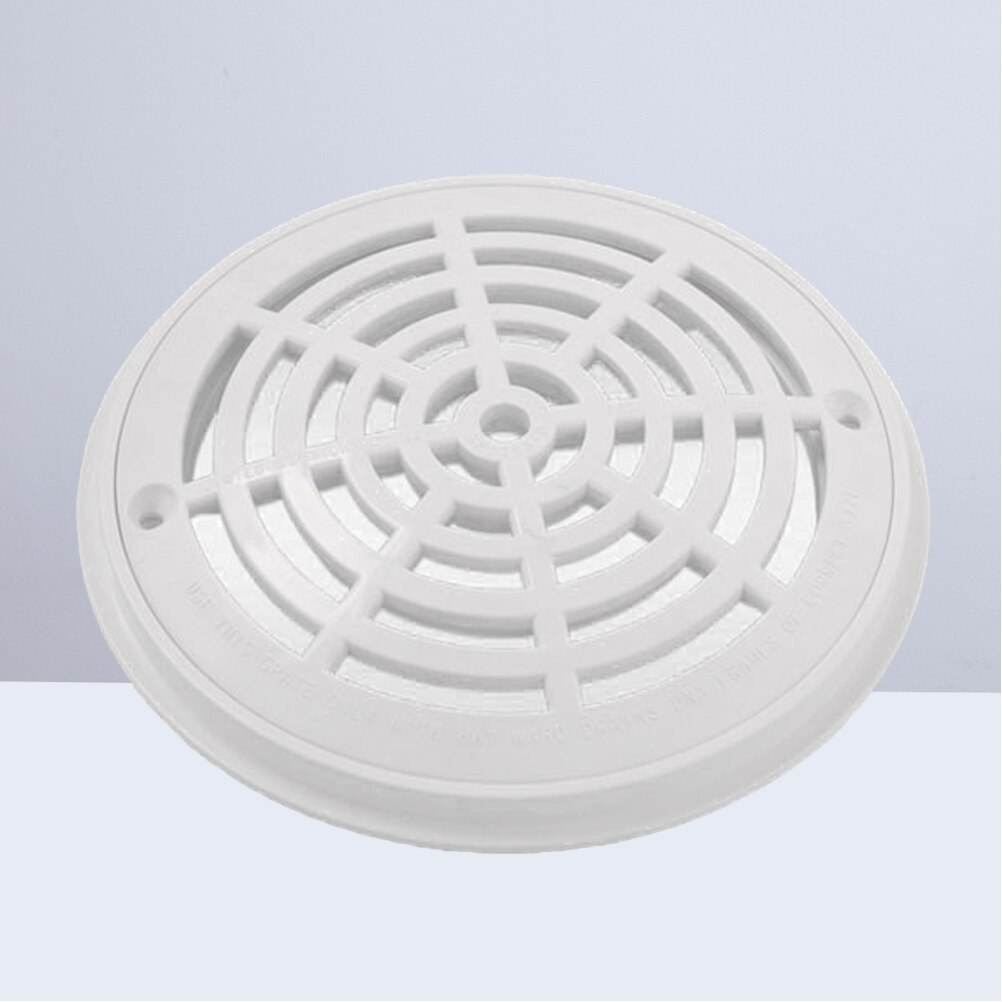 Main Drain Suction Cover White Anti-Vortex Main Drain Suction Cover Plate Replacement for In-Ground Swimming Pools