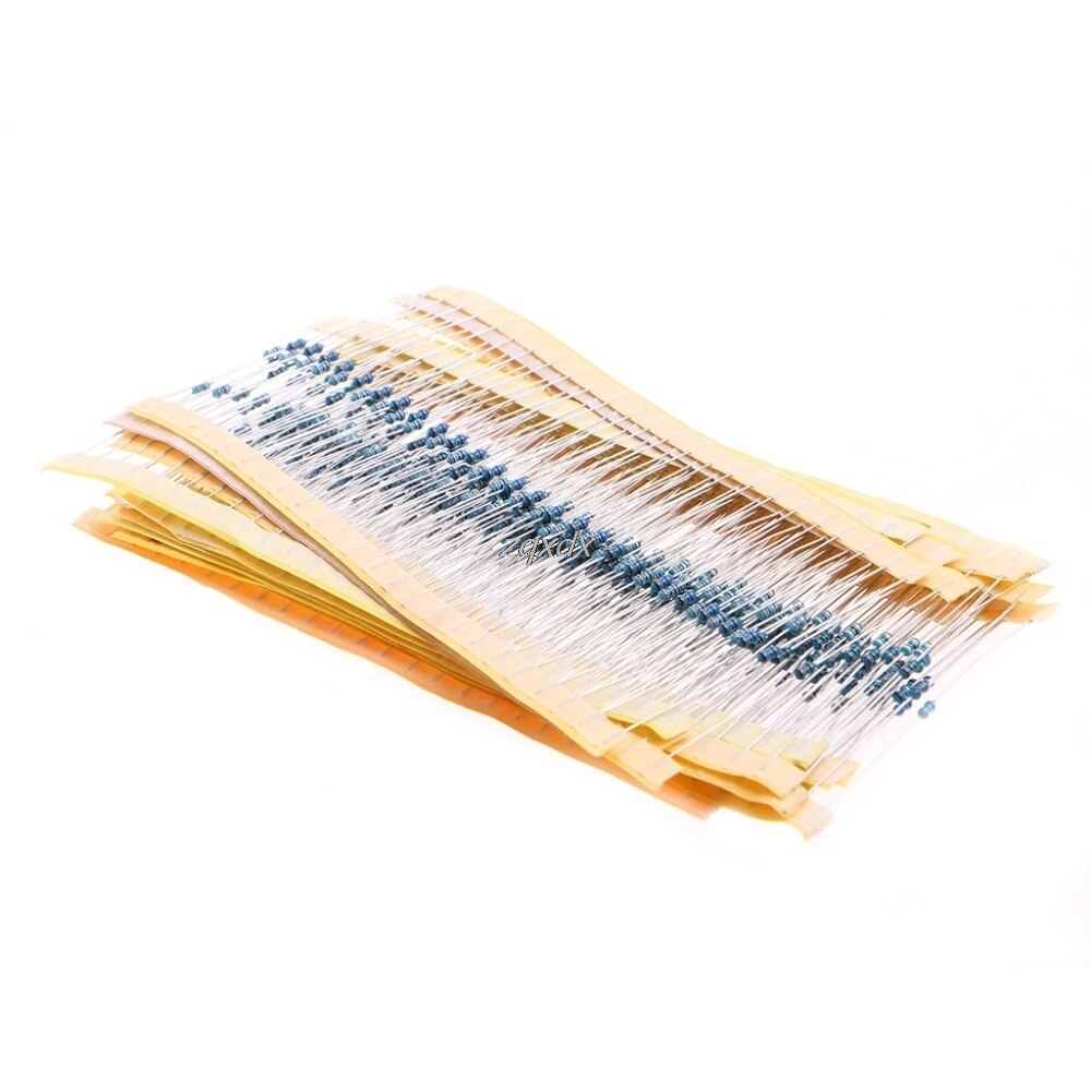 2425 Pcs 97 Value Metal Film Resistor 1% 1/8W Assorted Kit 1 ohm~1M Ohm Passive Components R15 Whosale