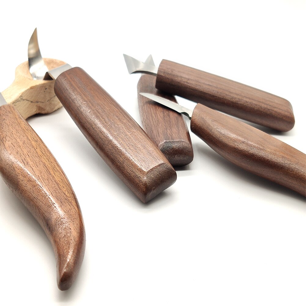 1-12pcs Wood Chisel Woodworking Cutter Hand Tool Set Wood Carving Knife DIY Peeling Woodcarving Spoon Carving Cutter Hand Tools