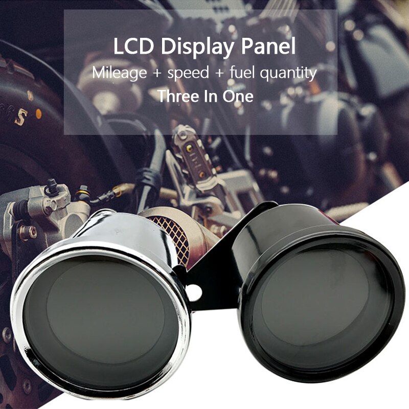 Motorrad nachrüsten Meter LED LCD Kilometerzähler Motorrad Meter LCD Kilometer Meter Geschwindigkeit Meter Energie Treibstoff Panzer Anzeige Messgerät