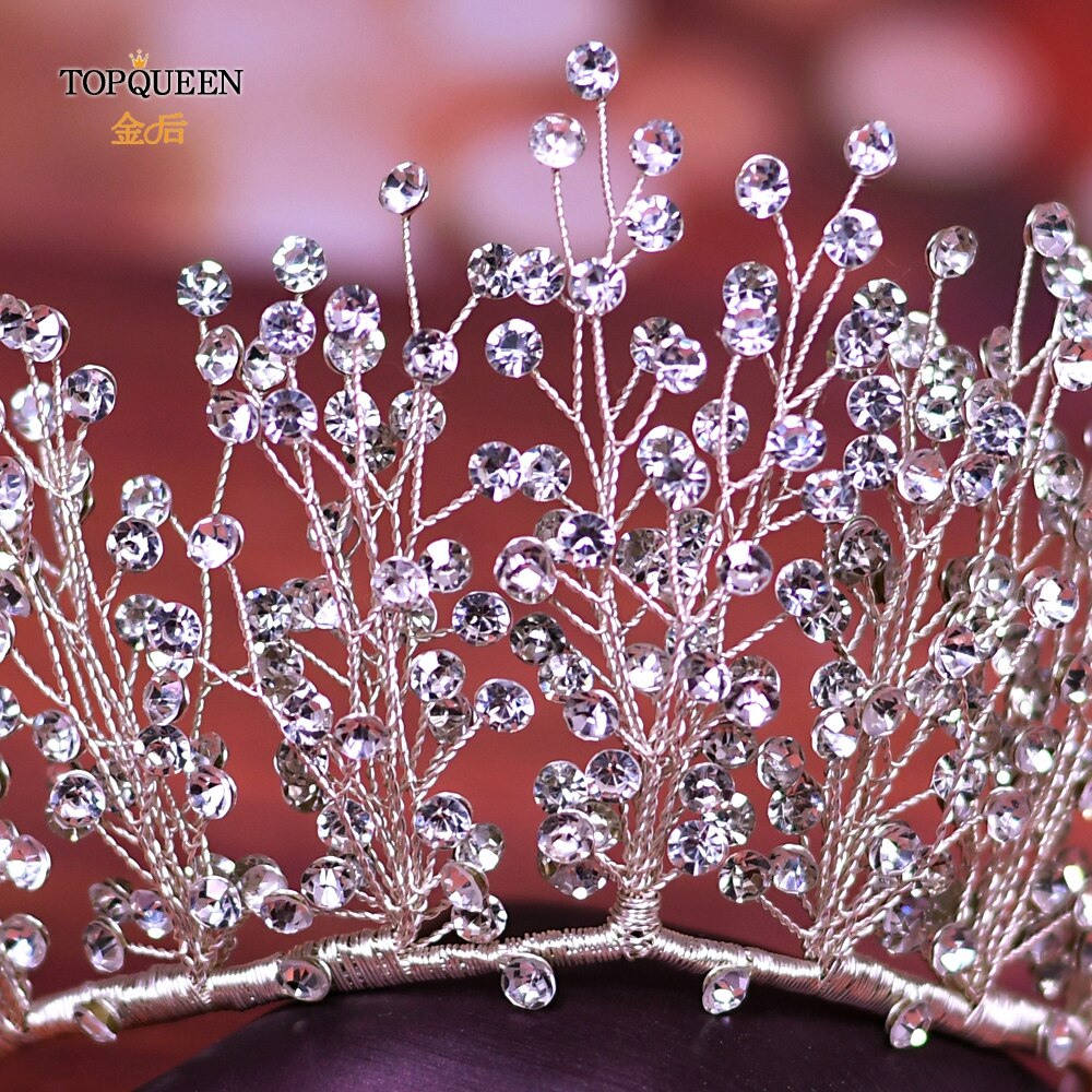 Topqueen  hp193- prinsessenkroon voor kinderen, kleine prinsessenkroon, meisjeskroon, feestkroon voor kinderen, haaraccessoires voor kinderen, kroon