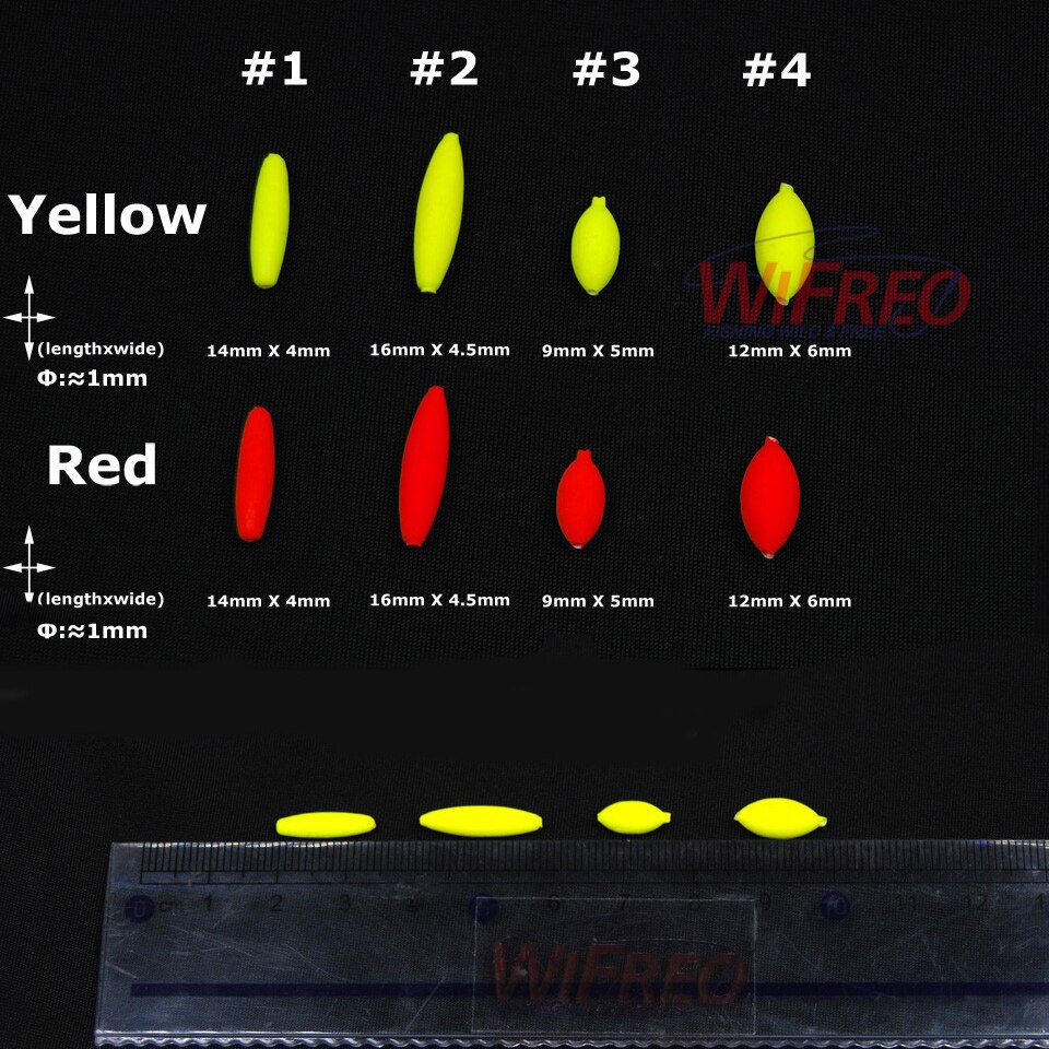 [100PCS/lot] Seven-star Oval mini fishing float bobber rig making fishing floating beans beads fishing accessories no stopper