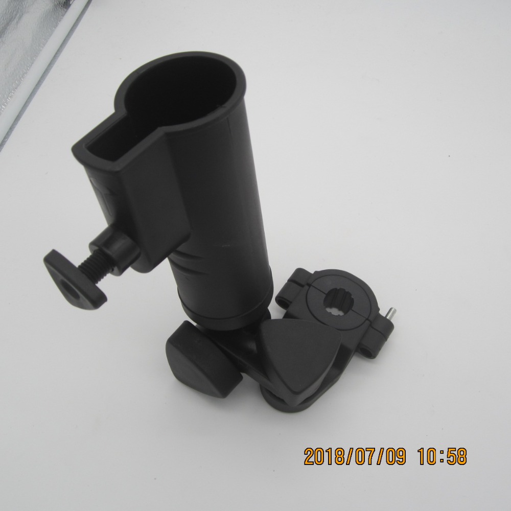 Heavy Duty Golf Push Cart Umbrella Holder 360 Degrees Adjustable Angle Universal for Golf Cart/Stroller/Wheelchair/Bike