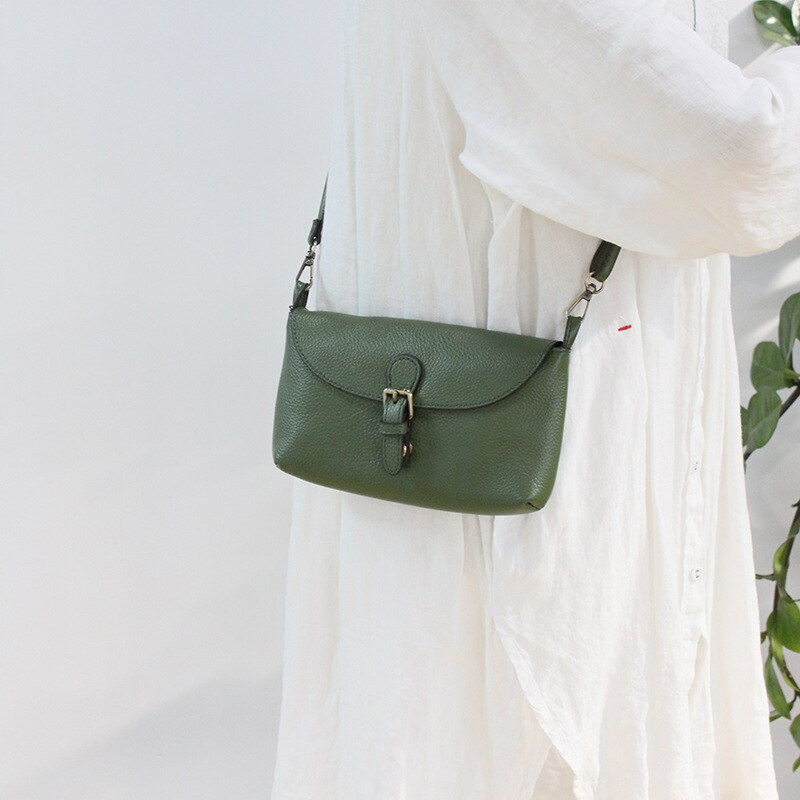 Koreaanse Versie Van Gangfeng Zachte Lederen Schoudertas