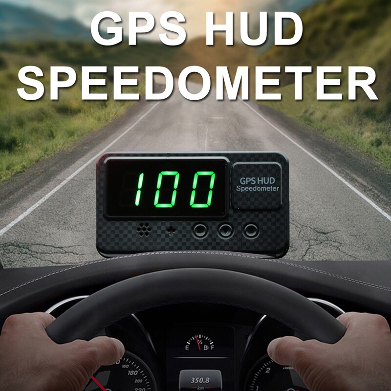 GPS Speedometer 3Inch GPS Head-up Mileage HUD Display Digital Speed Alarm MPH KMH Altitude Display Projector Overspeed Warning