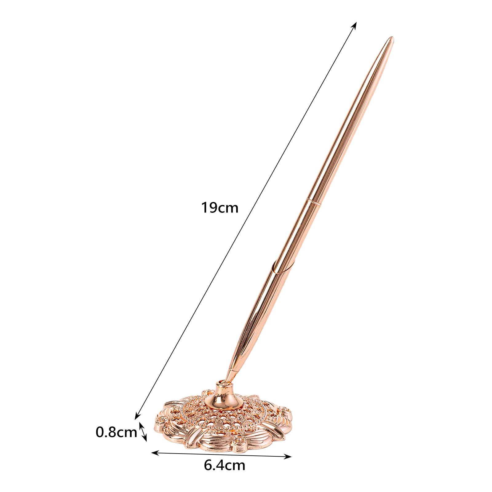 Trouwpen, lichtgewicht met metalen pennenhouder, luxe balpen voor op het bureau, voor zakelijk gebruik, thuis, op kantoor, voor feestjes en evenementen.