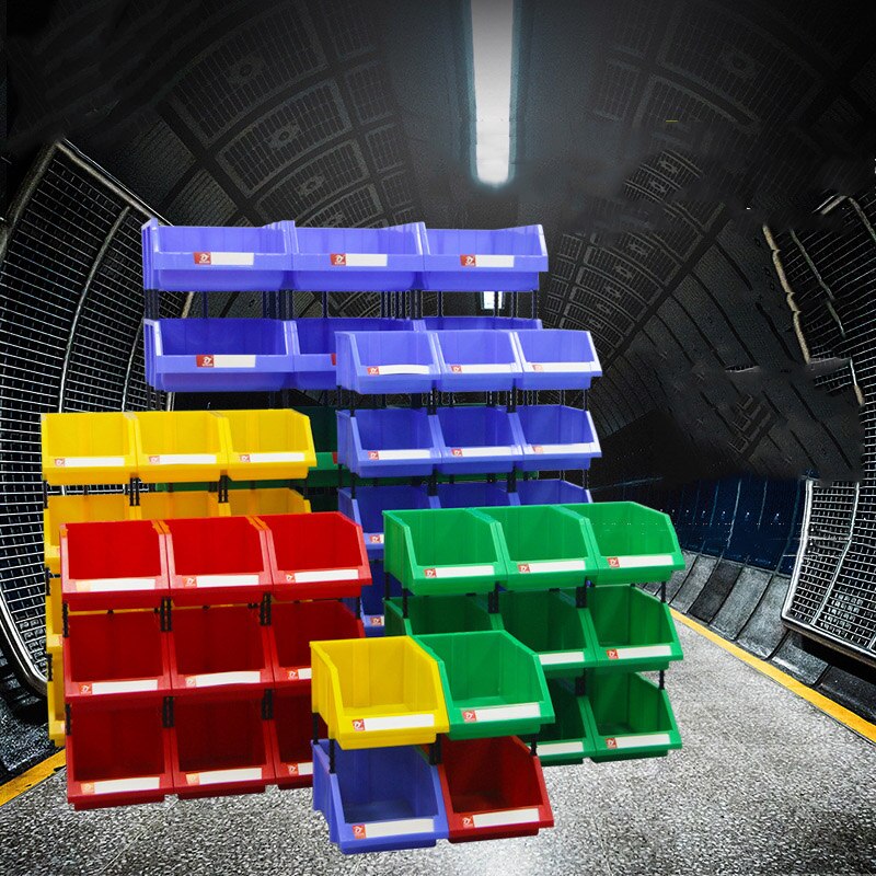 1Tool Storage Boxes Bin Screw Parts Garage Unit Shelves Storage Rack Hardware Classification Case Workshop Thickened Combination