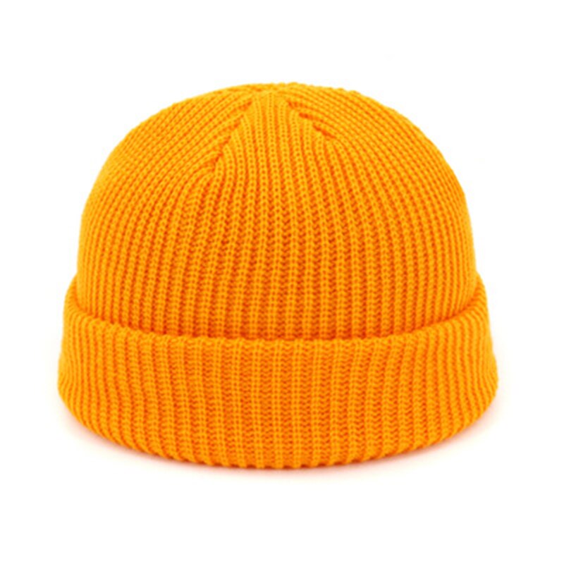 Gebreide Hoeden Voor Vrouwen Mannen Beanie Hat Winter Retro Brimless Baggy Meloen Cap Manchet Visser Mutsen Hoeden Voor Mannen: 7