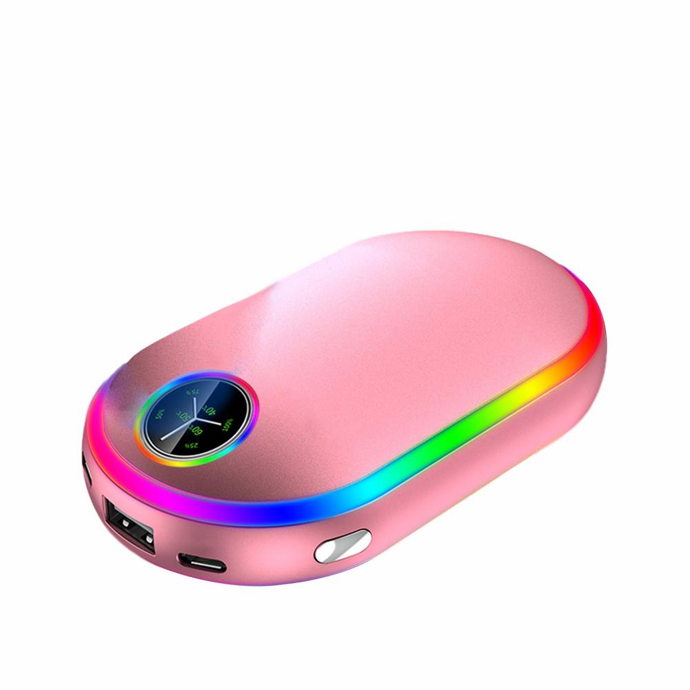 Mini Heater Draagbare Handwarmer Oplaadbare Heater Pocket 10000 Mah Powerbank Usb Nachtlampje Home Reizen Verwarming: B