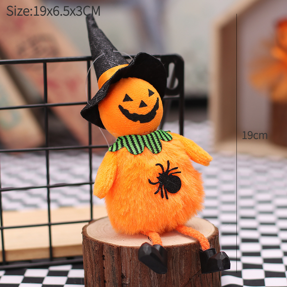 Halloween-dekorasjoner dukkebardekor gresskar spøkelsesheks anheng skummel halloween barn halloween-festdekorasjon til hjemmet: Mørkeblå