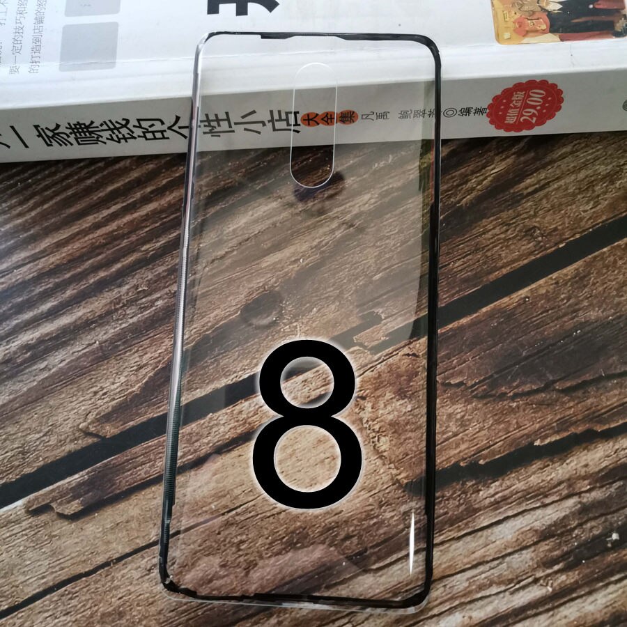 Zurück Glas Für Oneplus 8 Profi Zurück Batterie Abdeckung Hinten Gehäbenutzen Tür fallen klar Tafel Ersatz Für Oneplus 8 Batterie abdeckung: 8-transparent