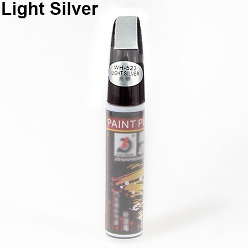 Universal Car Color Paint Repair Scratch Remover Colorful Paint Pen Touch Up Remover Applicator Tools Automobiles Paint Care: Light Silver