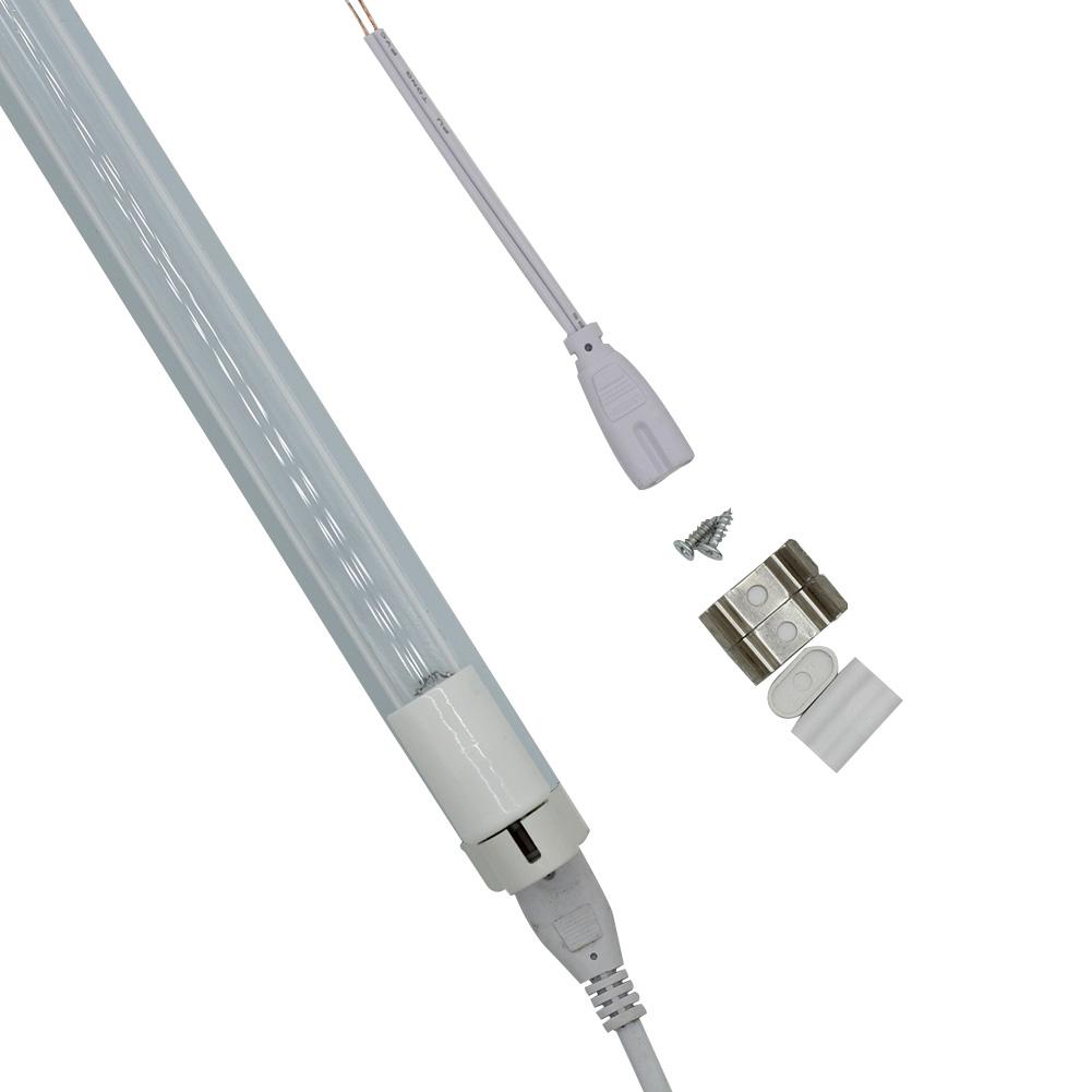 8W Quartz UV Germicidal Sterilizer Lamp Ozone Ultraviolet Light Generator Disinfection Tube Kill Dust Mite Eliminator 220v