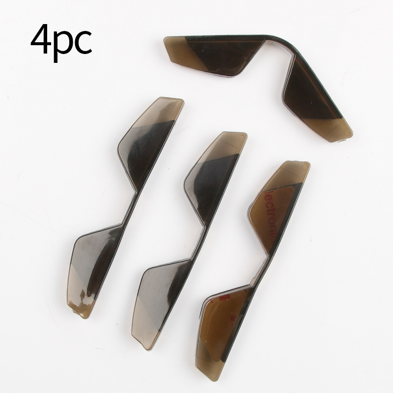 4pcs Universal Car Door Edge Guards Protector Bumper Car Anti-collision Strips PVC Sticker Auto Scratch Protection Moulding Side: Coffee 4pcs