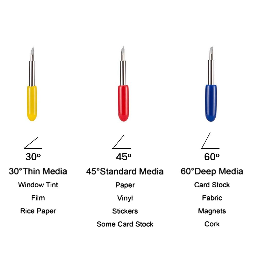 50PCS Deep Cut Replacement Blades for Cricut Explore Air 2 Maker Expression,Perfect for Cutting Thick Vinyl Fabrics