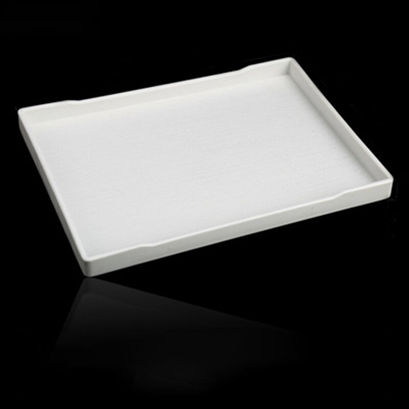 1pcs Rectangular Hotel Melamine Tray Water Cup Tea Tray Plastic Room Washing Storage Trays: WT4