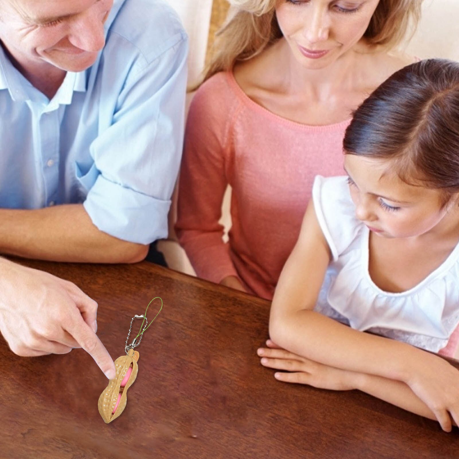Zappeln Spielzeug Erdnuss betonen Linderung Schlüsselbund Tasche Handtasche Anhänger