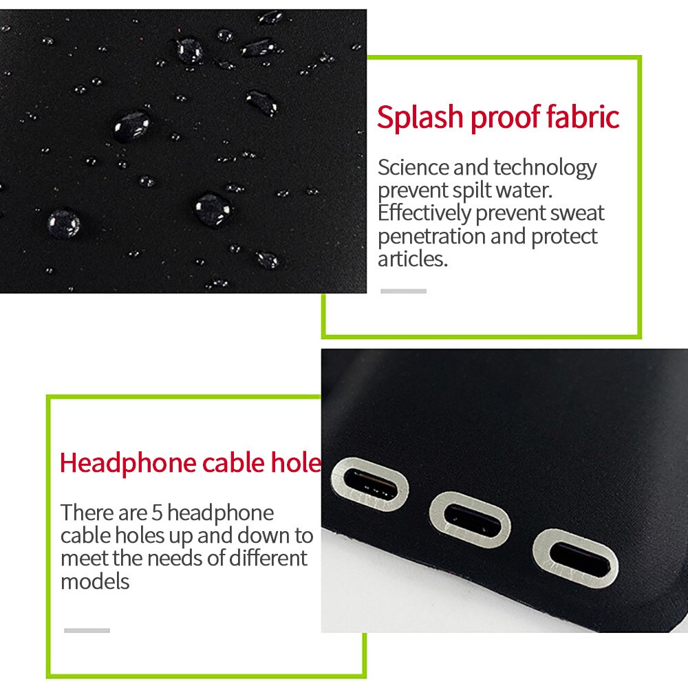 Universal Clear Mobile Phone Bag Arm Fixing Dry Pouch Waterproof PVC Cell Phone Bag Phone Case Bag For Under 6.5inch Phone