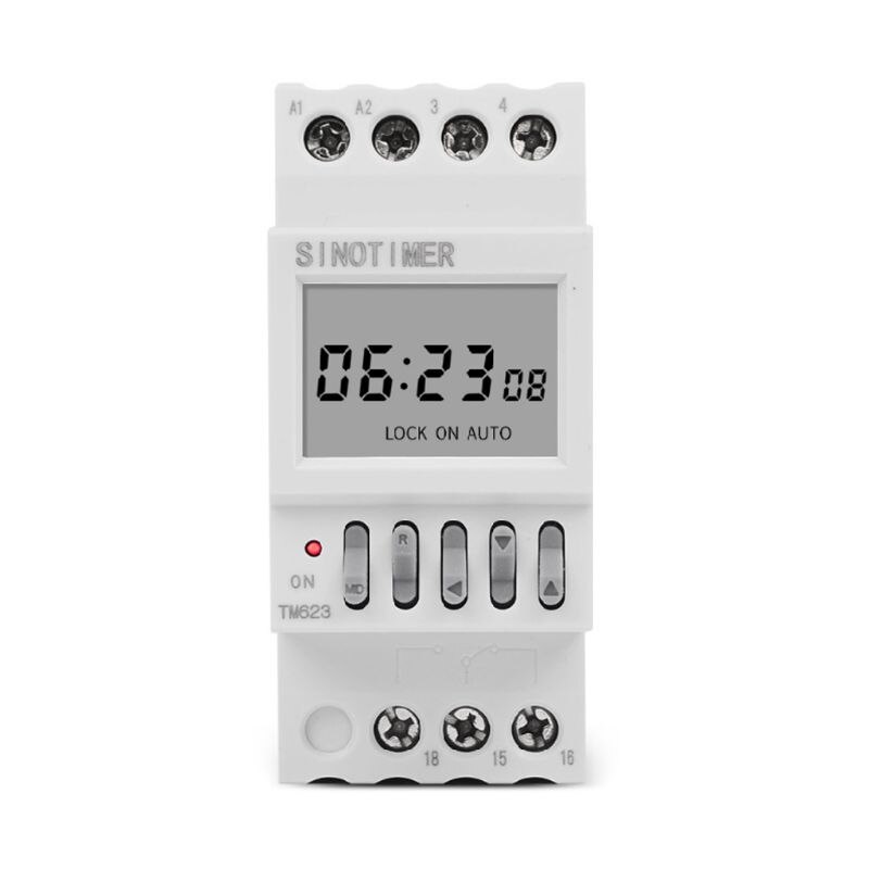 220V Programmeerbare Schakelklok Met Latitude Display Din Rail Timer Relais Controller Voor Huishoudapparatuur Straat Licht 16A