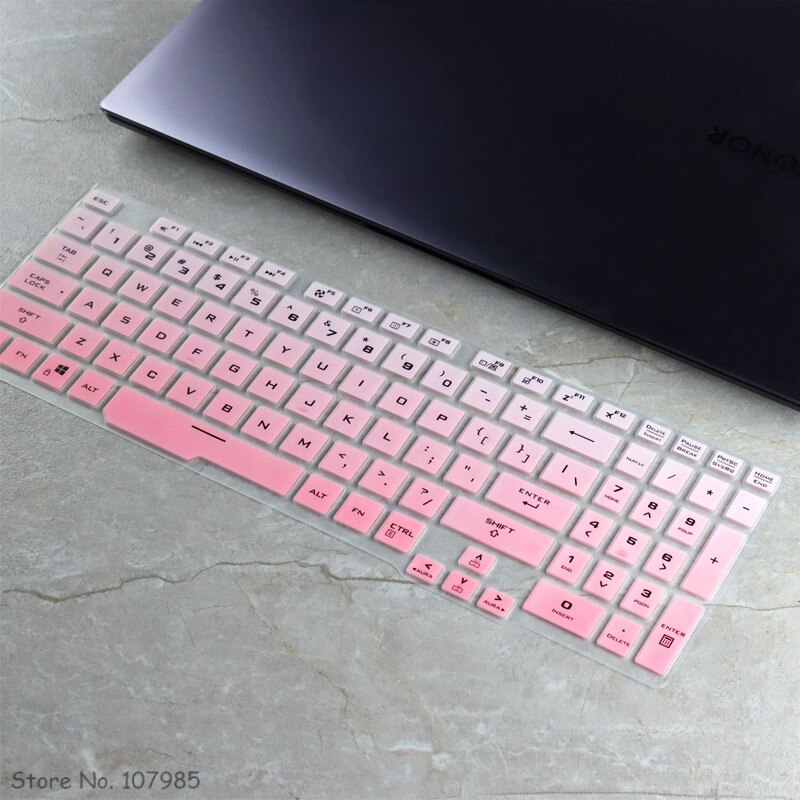 Laptop Keyboard Skin Cover Voor Asus Tuf Gaming A15 FA506 FX506 FX506LI TUF506IV TUF506IU Gaming A17 TUF706IU F15 Gaming Laptop: Gradualpink