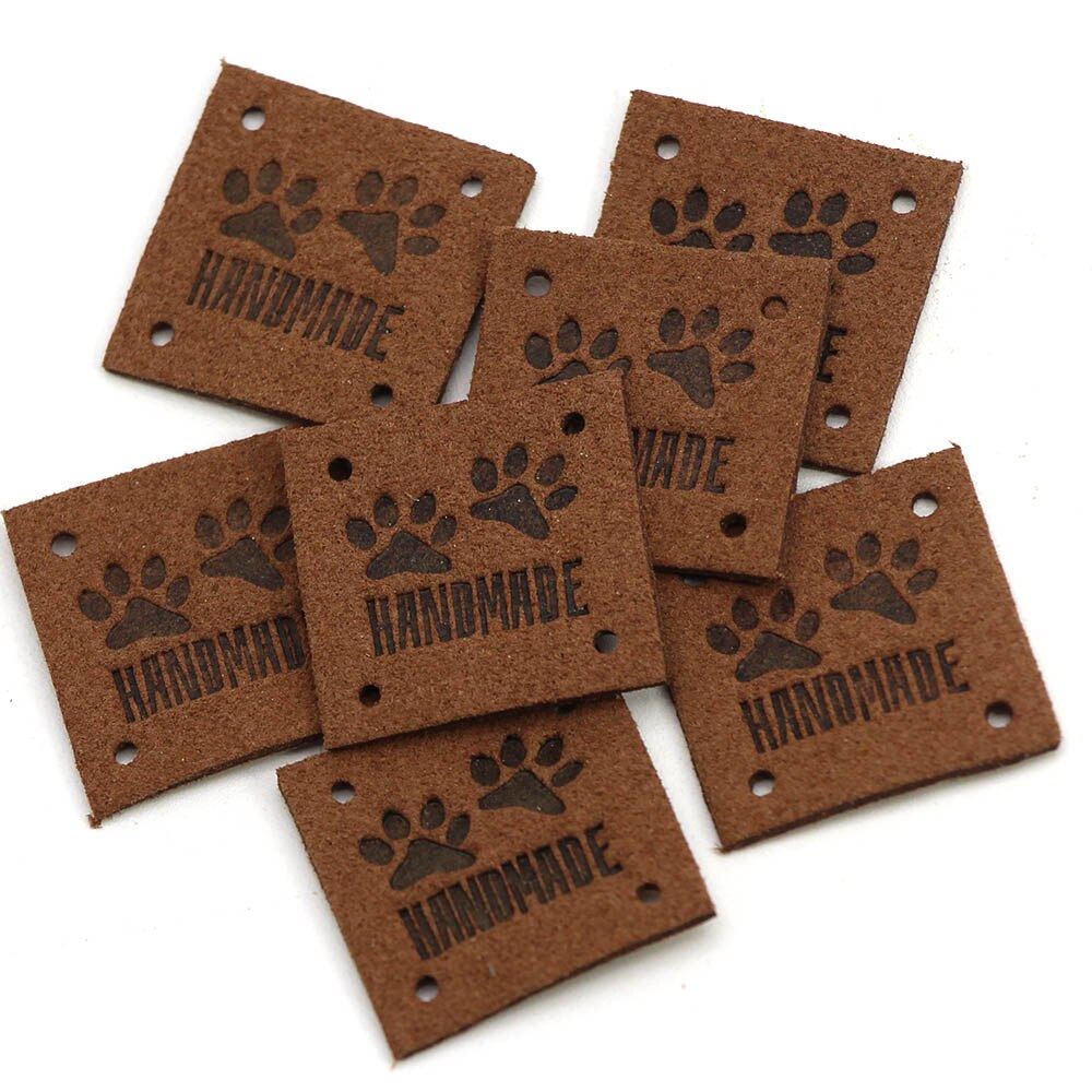 20pcs Cat Paw Labels Hand Made Leather Label on Kn... – Vicedeal