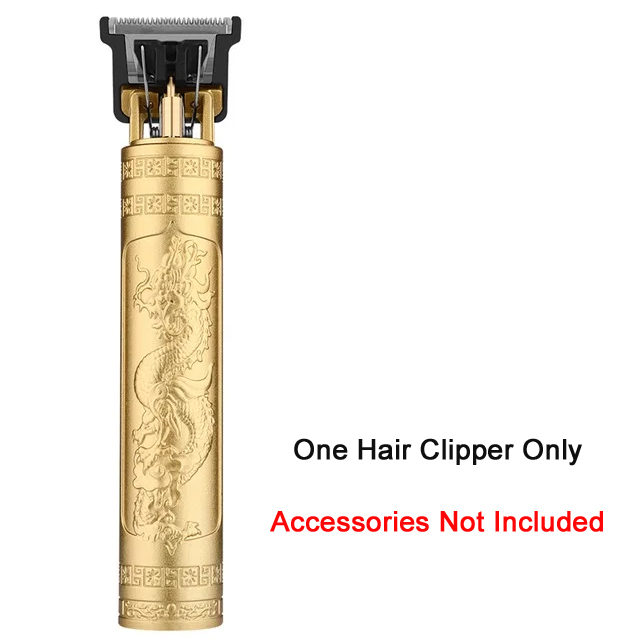 Tondeuse à cheveux électrique vintage T9, charge rapide USB, machine de découpe, rasoir portable, barbier: WHITE
