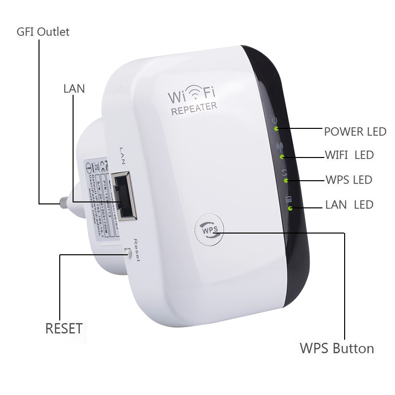 EU US AU UK Plug 300Mbps 2.4G WIFI Repeater Remote Wireless Wifi Extender WiFi Amplifier 802.11N WiFi Booster Repetidor