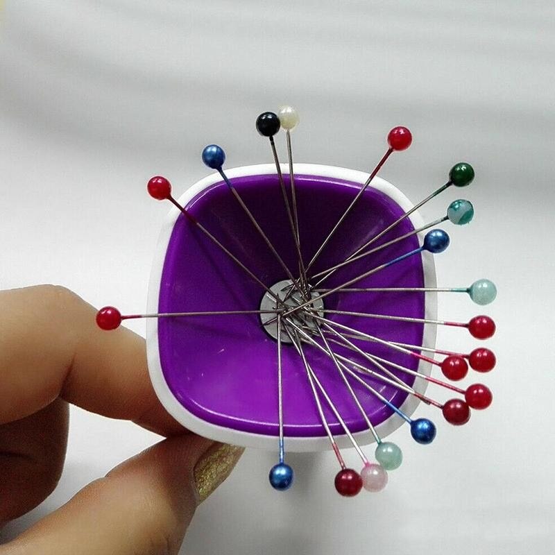 1pcs Sewing Magnetic Box Needle Pin Cushion Magnetic Kit DIY Catcher Sewing Box Wrist Tool Portable Tools Storage Neddlewor T1N5