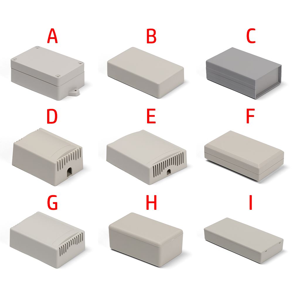 1Pc ABS Plastic Electronic Project Box White 9 sizes Enclosure Boxes Waterproof Cover Project Instrument Accessorie