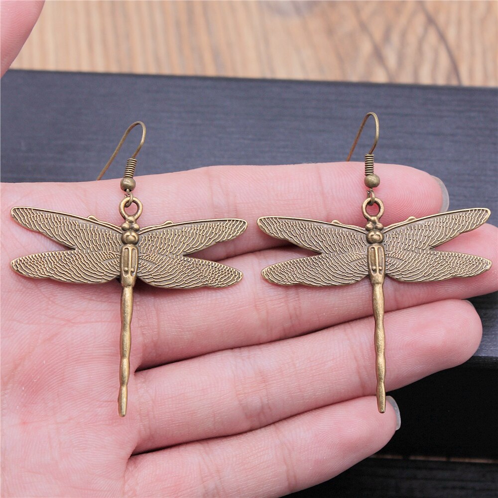 Vintage Dangle Dragonfly Oorbellen Lange Earring Zomer Stijl Voor Meisjes Vrouwen Sieraden: E1-A11603