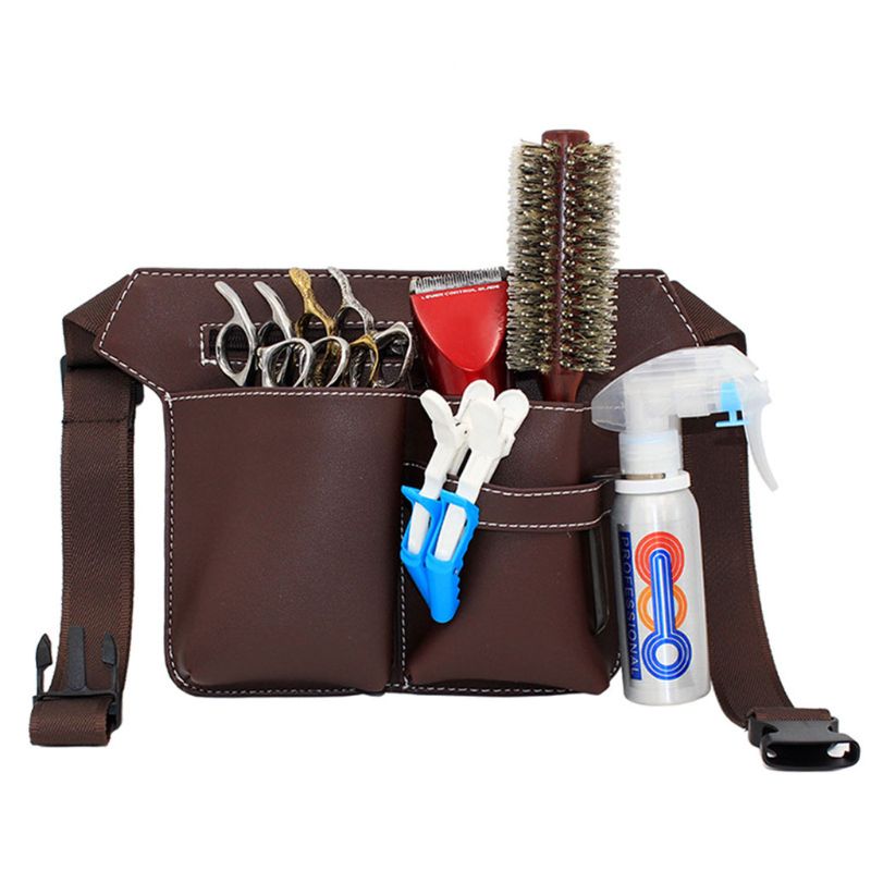 Professionelle Barber Schere Tasche Taille Pack Pouch Friseur Haar Salon Werkzeug C90E: CF